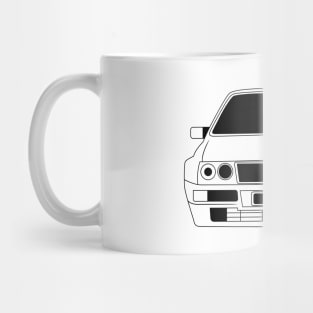 Lancia Delta Integrale Black Outline Mug